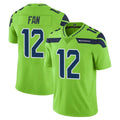 Punc S.Seahawks #12 12th Fan Player Green Limited Color Rush Home Game Stitched Jerseys