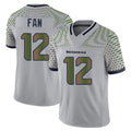 Punc S.Seahawks #12 12th Fan Player Grey Limited 2025 Rivalries Collection Home Game Stitched Jerseys