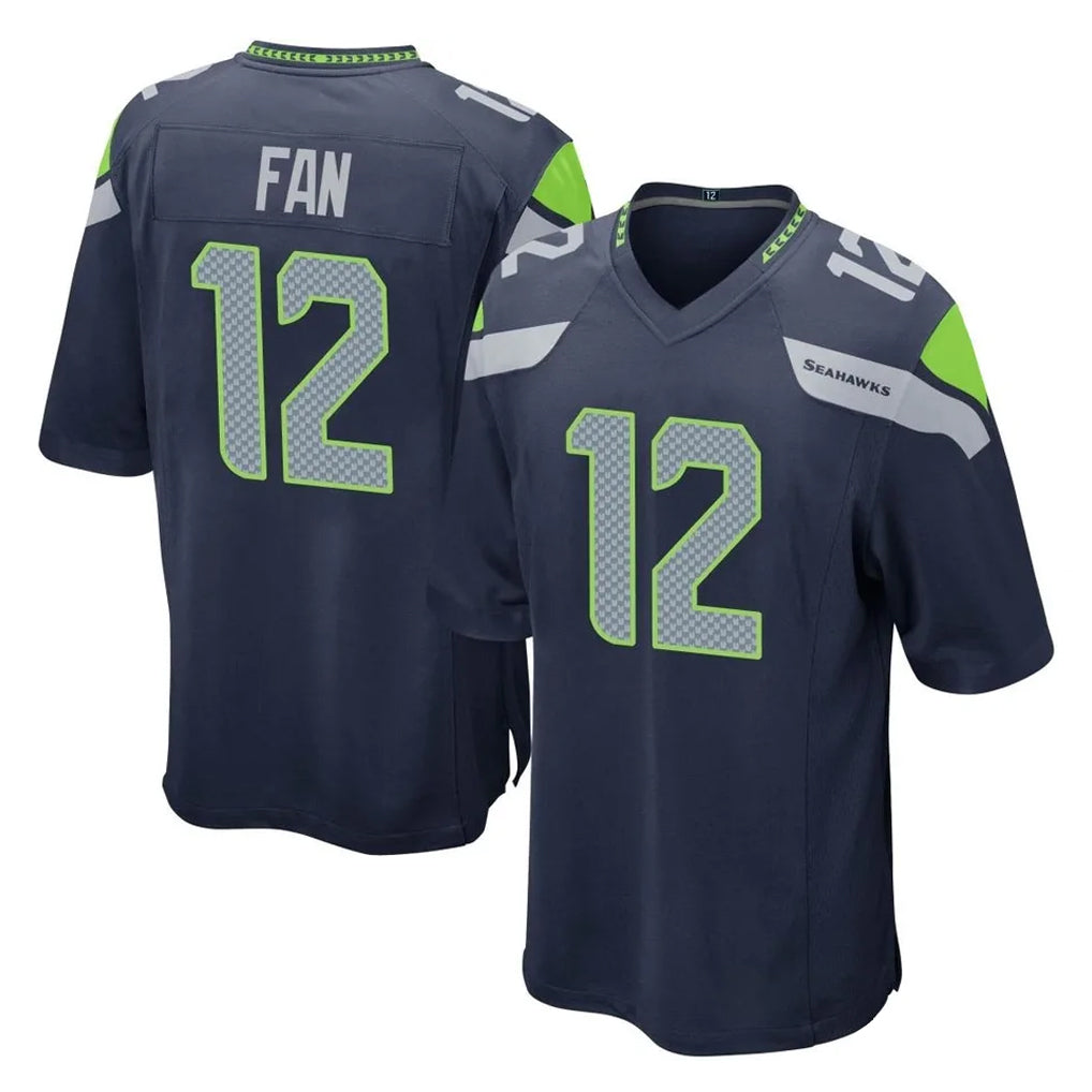 Punc S.Seahawks #12 12th Fan Player Navy Home Game Stitched Jerseys