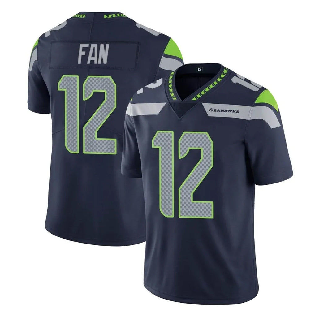 Punc S.Seahawks #12 12th Fan Player Navy Limited Vapor Untouchable Home Game Stitched Jerseys