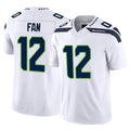 Punc S.Seahawks #12 12th Fan Player White Limited Vapor F.U.S.E. Home Game Stitched Jerseys