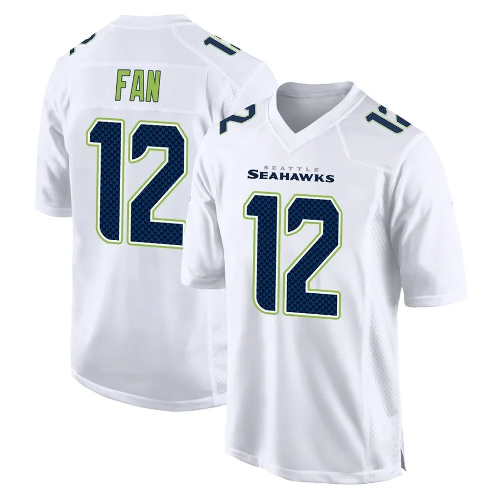 Punc S.Seahawks #12 12th Fan Player White Tundra Fashion Home Game Stitched Jerseys