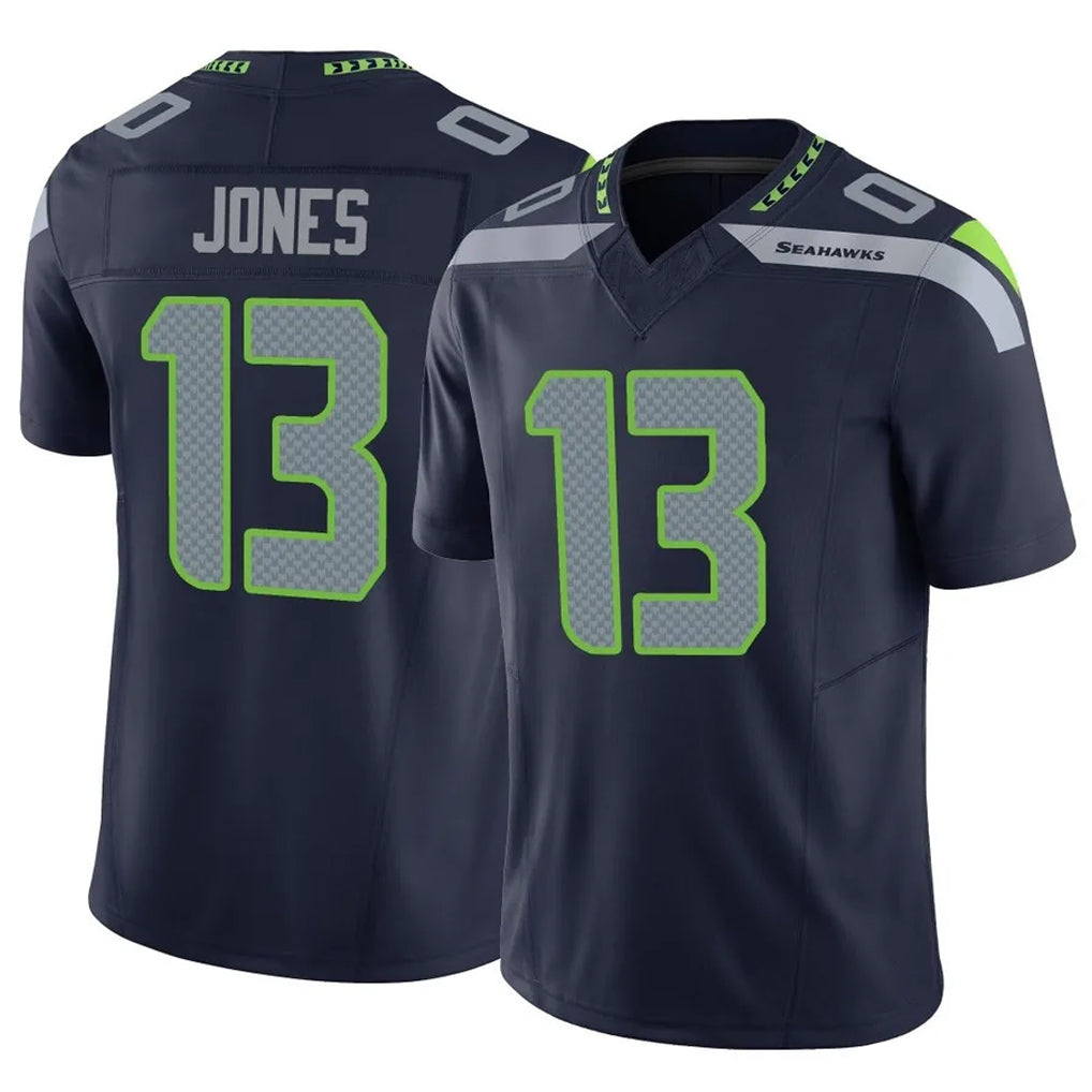 Punc S.Seahawks #13 Ernest Jones IV Player Navy Limited Vapor F.U.S.E. Home Game Stitched Jerseys