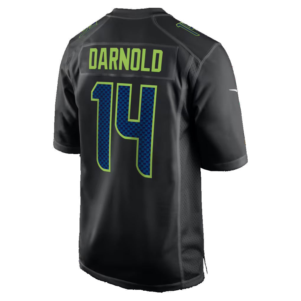 Punc S.Seahawks #14 Sam Darnold Black Fashion Game Stitched Jerseys