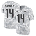 Punc S.Seahawks #14 Sam Darnold Player Arctic Camo Salute to Service Limited Football Jerseys