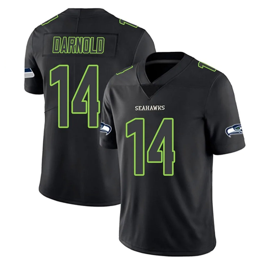Punc S.Seahawks #14 Sam Darnold Player Black Impact Limited Home Game Stitched Jerseys