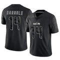 Punc S.Seahawks #14 Sam Darnold Player Black RFLCTV Limited Football Jerseys