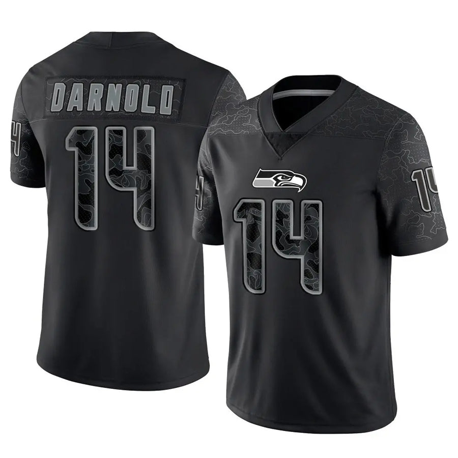 Punc S.Seahawks #14 Sam Darnold Player Black RFLCTV Limited Football Jerseys