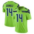 Punc S.Seahawks #14 Sam Darnold Player Green Limited Color Rush Home Game Stitched Jerseys