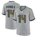 Punc S.Seahawks #14 Sam Darnold Player Grey 2025 Rivalries Collection Home Game Stitched Jerseys