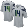 Punc S.Seahawks #14 Sam Darnold Player Grey Game Football Jerseys