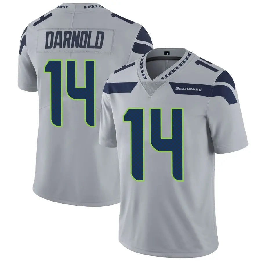 Punc S.Seahawks #14 Sam Darnold Player Grey Vapor Limited Football Jerseys