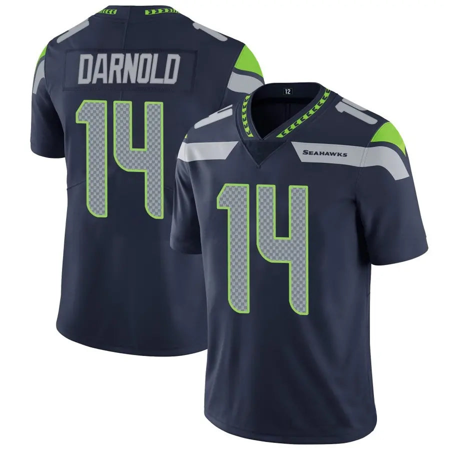 Punc S.Seahawks #14 Sam Darnold Player Navy Vapor Limited Football Jerseys