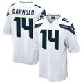 Punc S.Seahawks #14 Sam Darnold Player White Home Game Football Jerseys