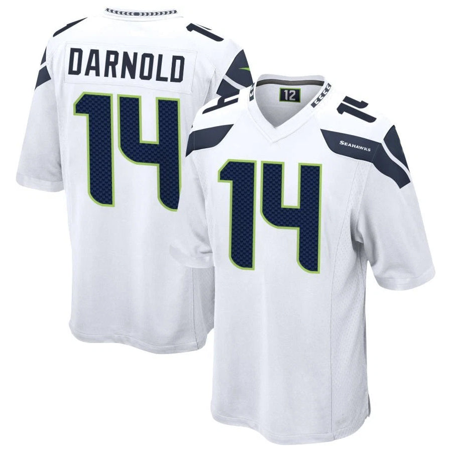 Punc S.Seahawks #14 Sam Darnold Player White Home Game Football Jerseys