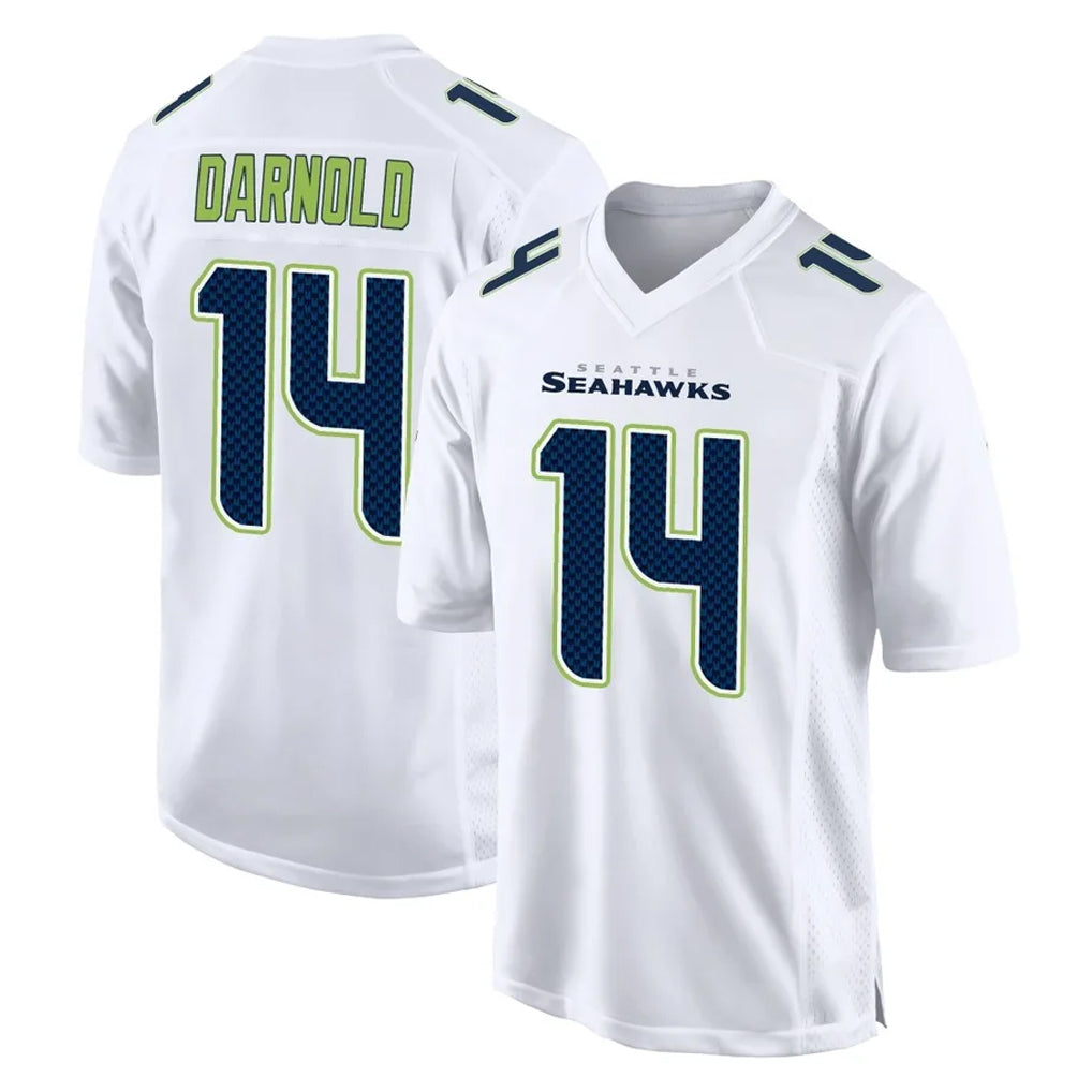 Punc S.Seahawks #14 Sam Darnold Player White Tundra Fashion Home Game Stitched Jerseys