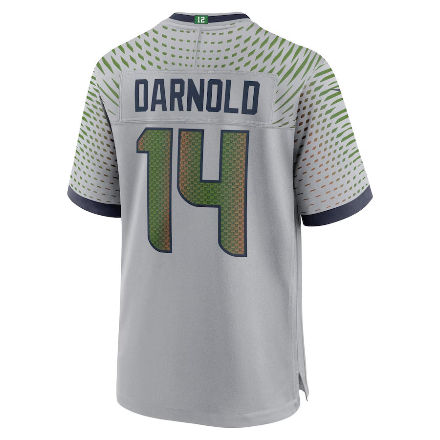 Punc S.Seahawks #14 Sam Darnold Player Wolf Gray Rivalries Collection Game Football Jerseys