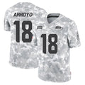 Punc S.Seahawks #18 Elijah Arroyo Player Arctic Camo Limited Salute To Service Home Game Stitched Jerseys
