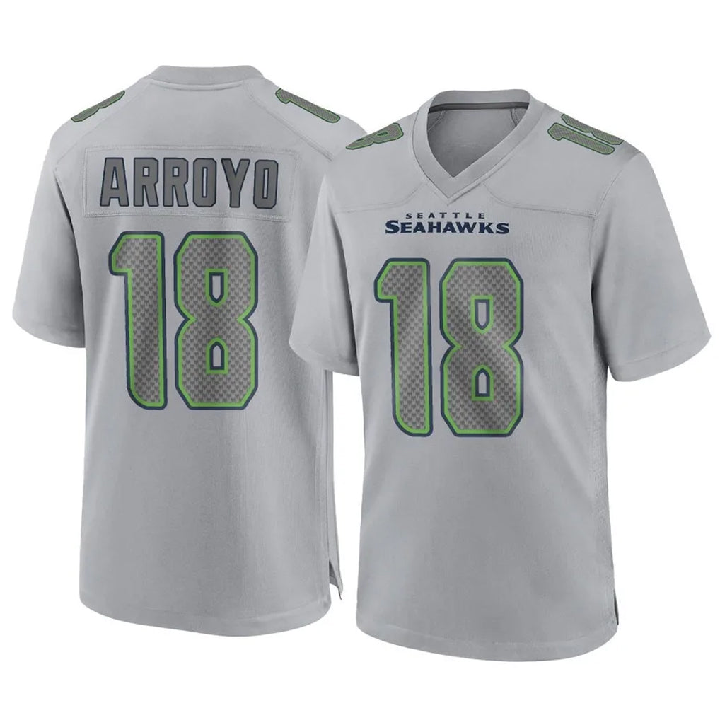 Punc S.Seahawks #18 Elijah Arroyo Player Gray Atmosphere Fashion Home Game Stitched Jerseys