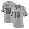 Punc S.Seahawks #18 Elijah Arroyo Player Grey 2025 Rivalries Collection Home Game Stitched Jerseys