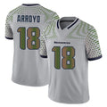 Punc S.Seahawks #18 Elijah Arroyo Player Grey Limited 2025 Rivalries Collection Home Game Stitched Jerseys