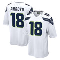 Punc S.Seahawks #18 Elijah Arroyo Player White Home Game Stitched Jerseys