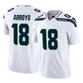 Punc S.Seahawks #18 Elijah Arroyo Player White Limited Vapor F.U.S.E. Home Game Stitched Jerseys