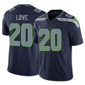 Punc S.Seahawks #20 Julian Love Player Navy Limited Vapor F.U.S.E. Home Game Stitched Jerseys