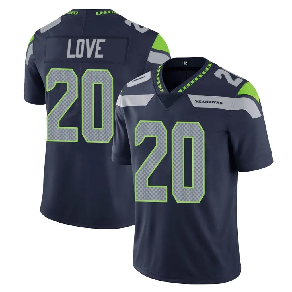 Punc S.Seahawks #20 Julian Love Player Navy Limited Vapor Untouchable Home Game Stitched Jerseys