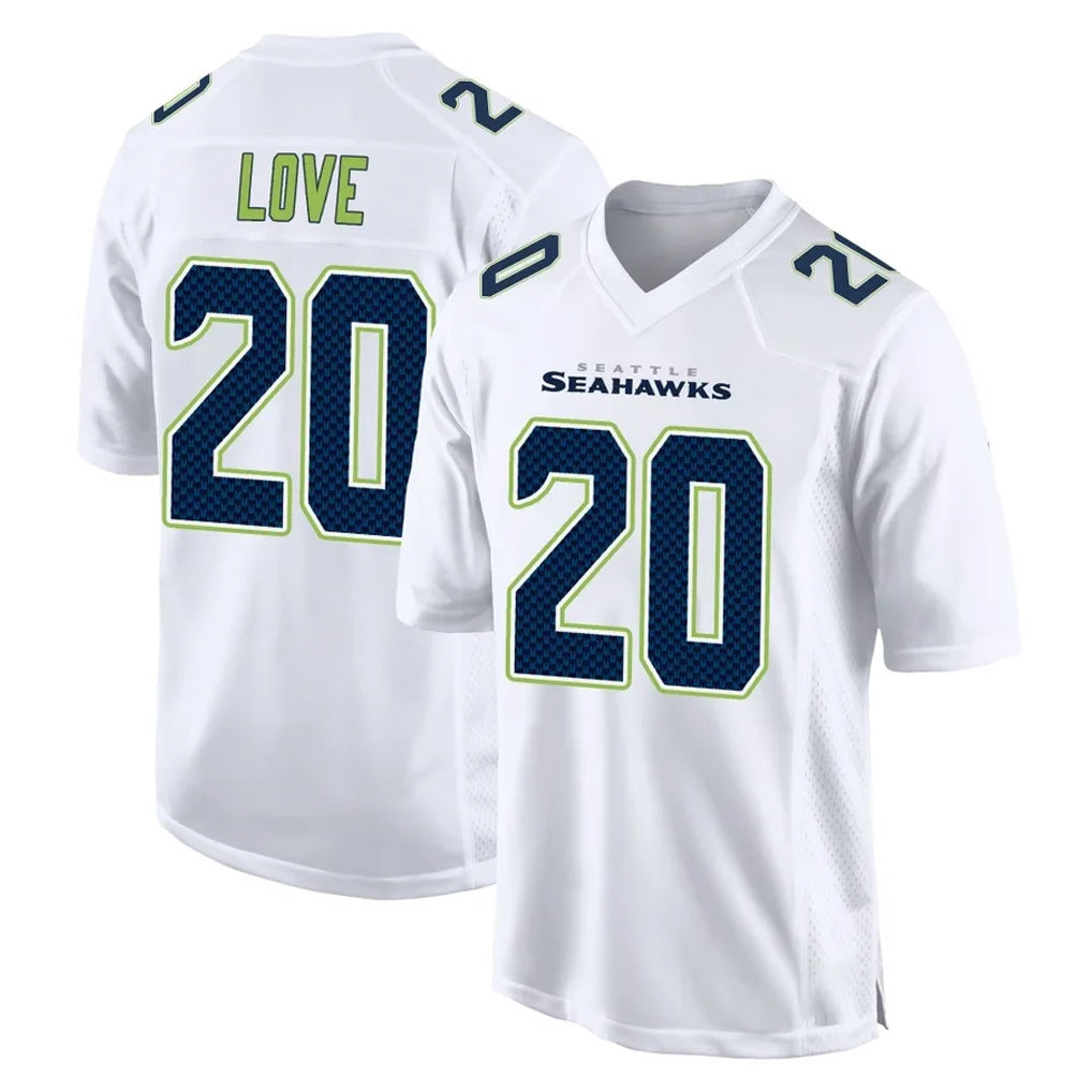 Punc S.Seahawks #20 Julian Love Player White Tundra Fashion Home Game Stitched Jerseys