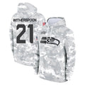 Punc S.Seahawks #21 Devon Witherspoon Player Arctic Camo Limited Salute to Service Pullover Hoodies Game Stitched Jerseys