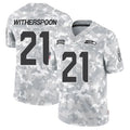 Punc S.Seahawks #21 Devon Witherspoon Player Arctic Camo Salute to Service Limited Stitched Jerseys
