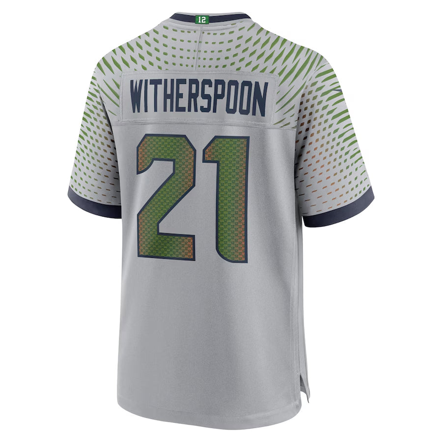 Punc S.Seahawks #21 Devon Witherspoon Player Gray Rivalries Collection Game Stitched Jerseys