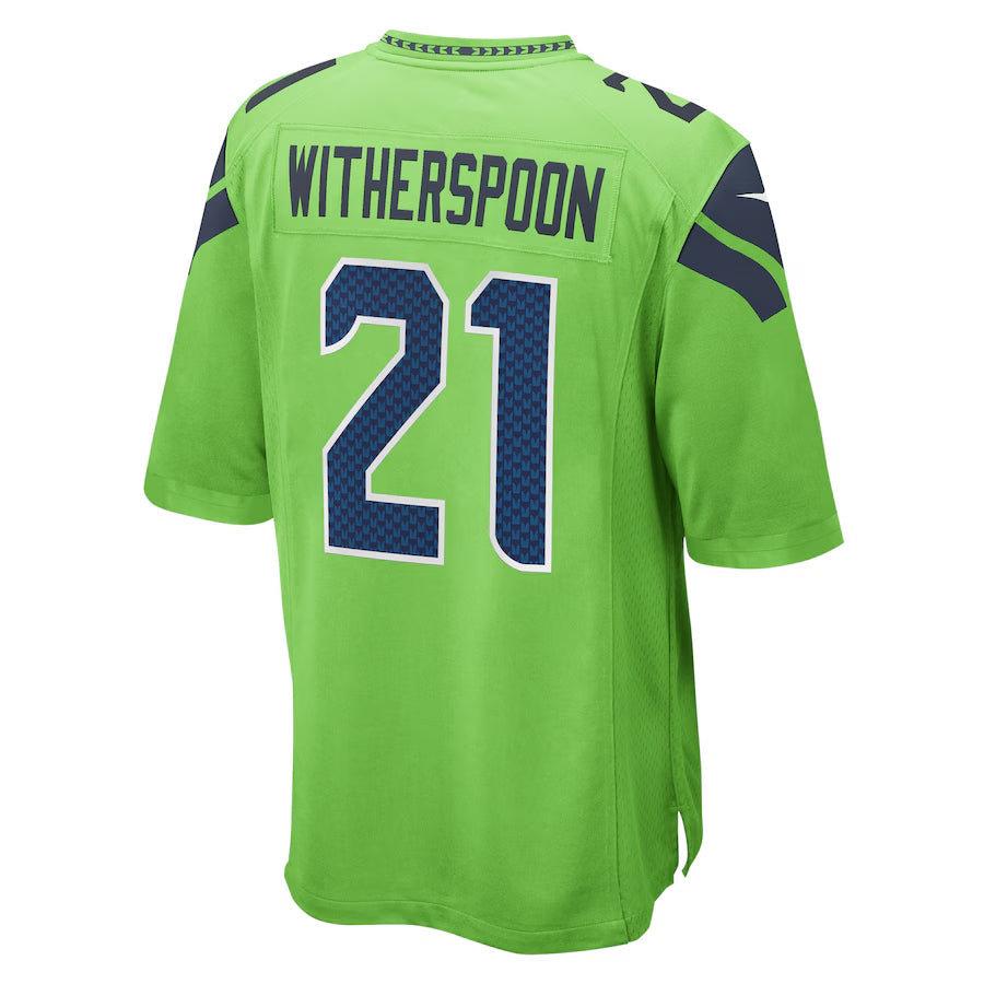 Punc S.Seahawks #21 Devon Witherspoon Player Green Home Game Stitched Jerseys