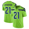 Punc S.Seahawks #21 Devon Witherspoon Player Green Limited Color Rush Home Game Stitched Jerseys
