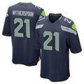 Punc S.Seahawks #21 Devon Witherspoon Player Navy Home Game Stitched Jerseys
