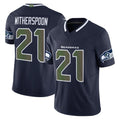 Punc S.Seahawks #21 Devon Witherspoon Player Navy Rivalries Vapor Limited Home Game Stitched Jerseys