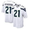 Punc S.Seahawks #21 Devon Witherspoon Player White Home Game Stitched Jerseys