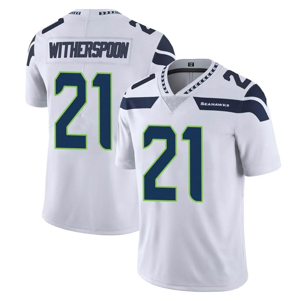 Punc S.Seahawks #21 Devon Witherspoon Player White Limited Vapor Untouchable Home Game Stitched Jerseys