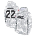 Punc S.Seahawks #22 Rashid Shaheed Player Arctic Camo Limited Salute to Service Pullover Hoodies Game Stitched Jerseys
