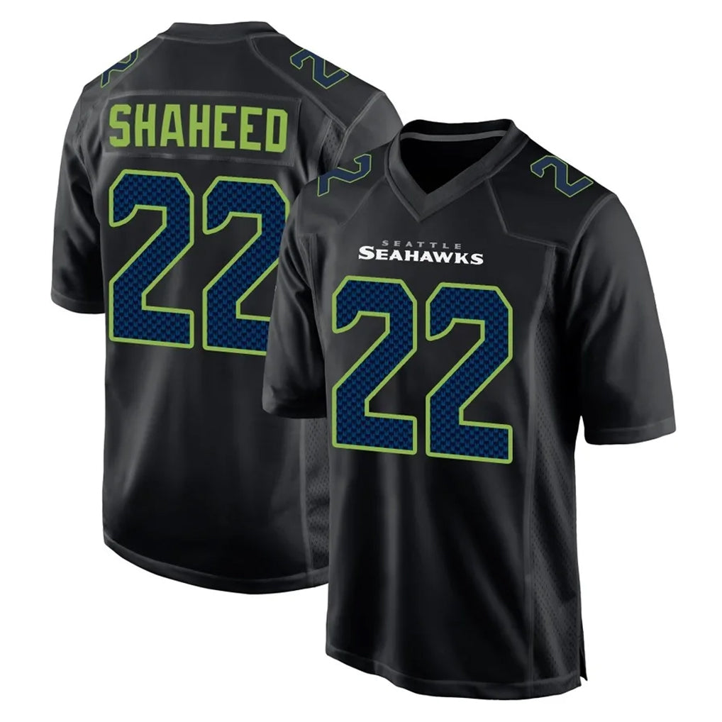 Punc S.Seahawks #22 Rashid Shaheed Player Black Limited Fashion Home Game Stitched Jerseys