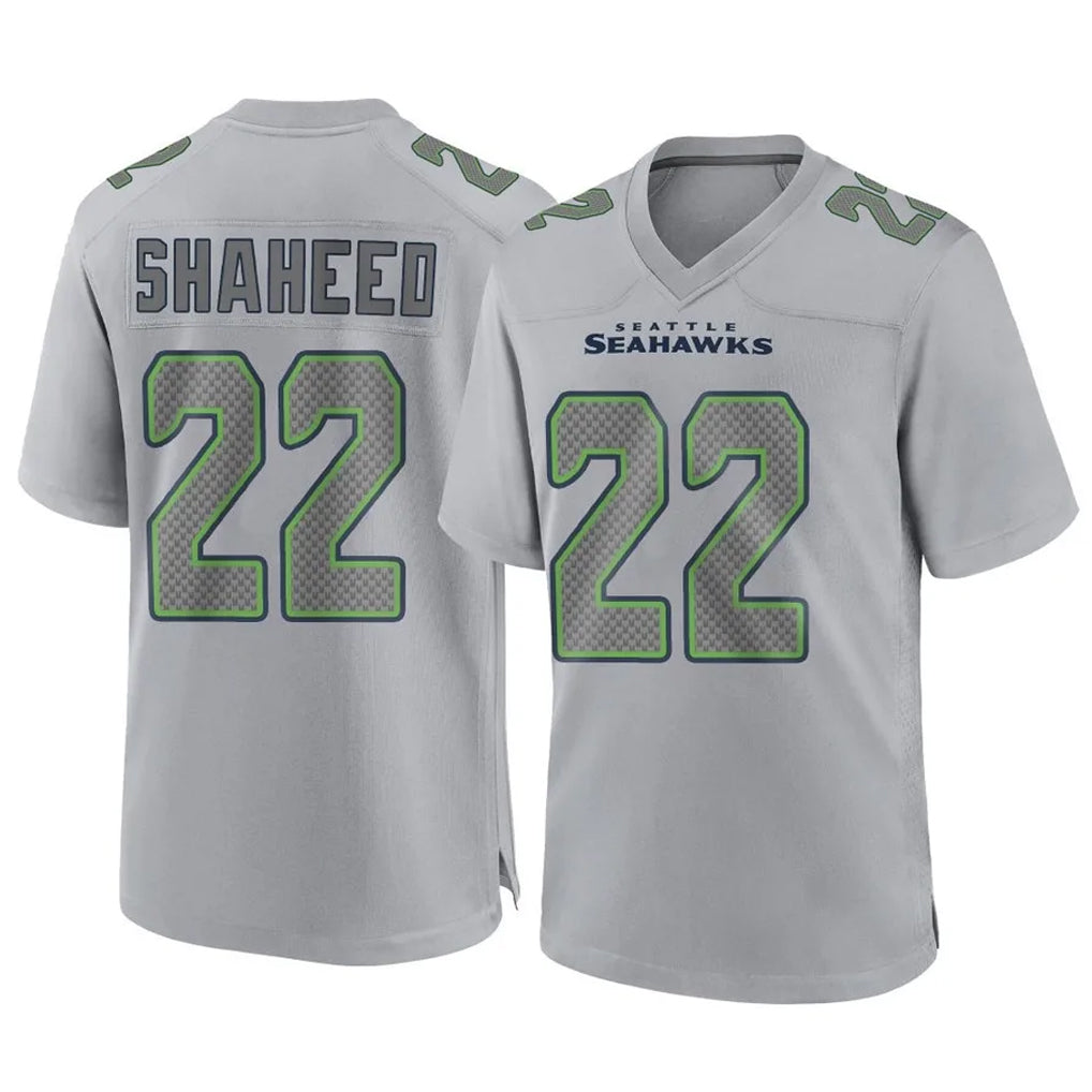 Punc S.Seahawks #22 Rashid Shaheed Player Gray Atmosphere Fashion Home Game Stitched Jerseys