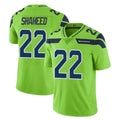 Punc S.Seahawks #22 Rashid Shaheed Player Green Limited Color Rush Home Game Stitched Jerseys