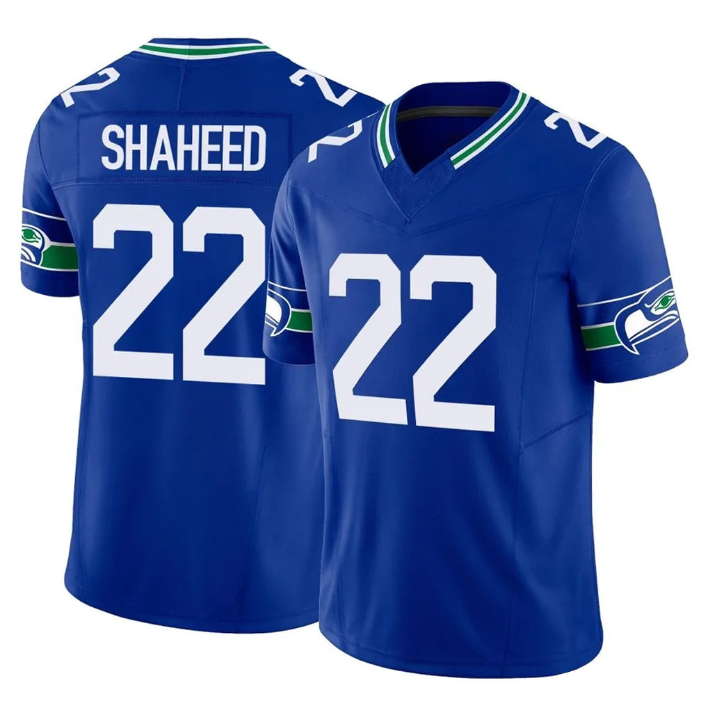 Punc S.Seahawks #22 Rashid Shaheed Player Royal Limited Throwback Vapor F.U.S.E. Home Game Stitched Jerseys