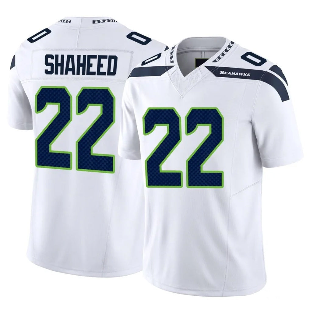 Punc S.Seahawks #22 Rashid Shaheed Player White Limited Vapor F.U.S.E. Home Game Stitched Jerseys