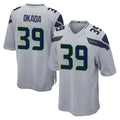 Punc S.Seahawks #39 Ty Okada Player Gray Home Game Stitched Jerseys