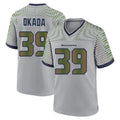 Punc S.Seahawks #39 Ty Okada Player Grey 2025 Rivalries Collection Home Game Stitched Jerseys
