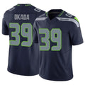 Punc S.Seahawks #39 Ty Okada Player Navy Limited Vapor F.U.S.E. Home Game Stitched Jerseys