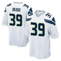 Punc S.Seahawks #39 Ty Okada Player White Home Game Stitched Jerseys
