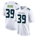 Punc S.Seahawks #39 Ty Okada Player White Tundra Fashion Home Game Stitched Jerseys